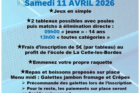 Tournoi amicale de Tennis de Table